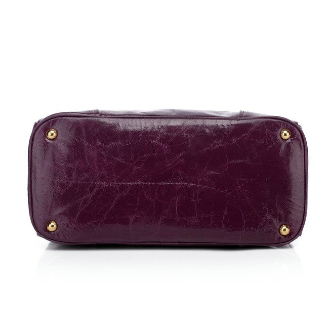 2014 Prada bright Leather Tote Bag for sale BN2533 purple - Click Image to Close